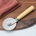 Stainless Steel Pizza Cutter W/Wood Handle