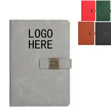 Window Lattice Snap Closure A5 PU Leather Notebook