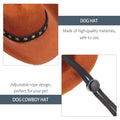 Pet Cowboy Hat Costume With Star Decor
