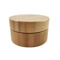 Small Empty Refillable Cosmetic Powder Bamboo Box With Lid