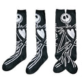 Black Skulls Halloween Socks