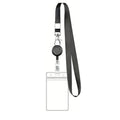 Retractable Clear Id Card Holder With Neck Lanyard