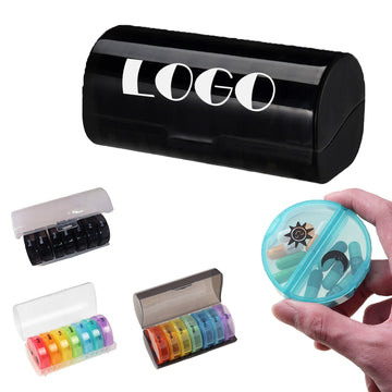 Circular Rainbow Pill Case