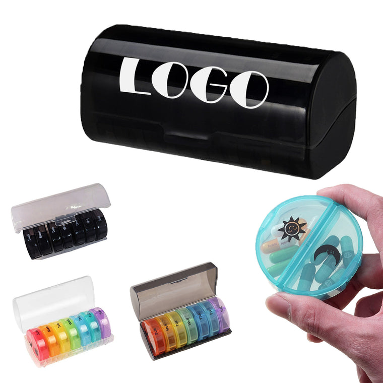 Circular Rainbow Pill Case
