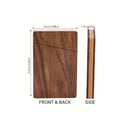 Magnetic Walnut Card Holder