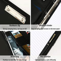 A4 Business Leather Portable Briefcase with Calculator