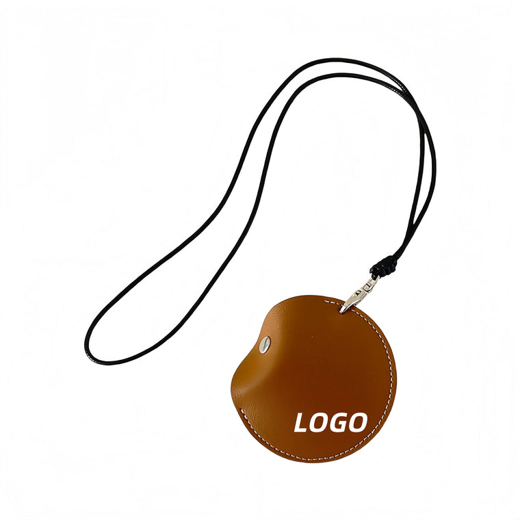 Headphone Organizer Hanging Neck Leather Pouch