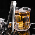 4 Piece Stainless Steel Ice Cubes Set W/Tongs