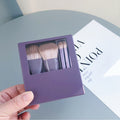 Travel Size Makeup Brushes Set With Case And Mirror