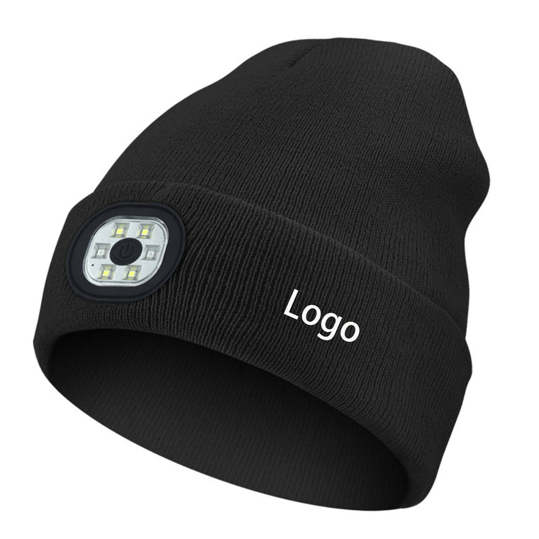 Led Beanie Hat With Light