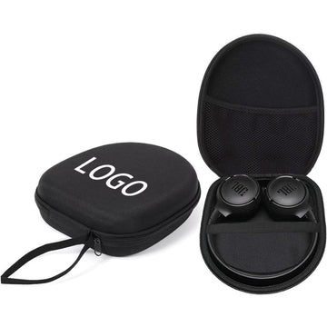 Black Color Hard Shell Large Carrying Headphones