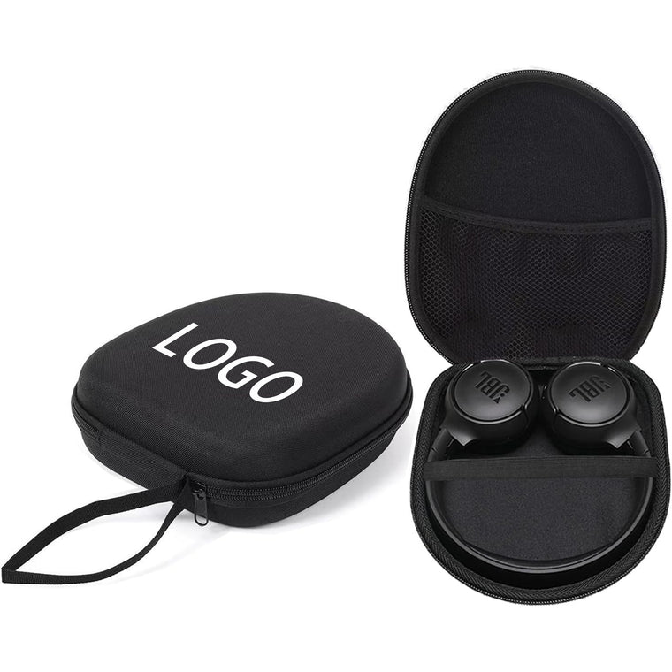 Black Color Hard Shell Large Carrying Headphones