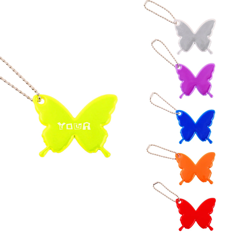 Beaded Lanyard Butterfly Reflective Charm