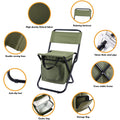 Folding Fishing Chair with Cooler Bag