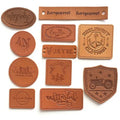 Faux Leather Patches Custom Shape