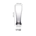 17 oz Beer Glass