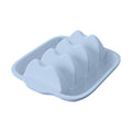 Rectangle Silicone Taco Holder Plate With Dividers