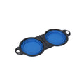 Pet Silicone Collapsible Dog Double Bowls