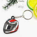 Cartoon Mini Motorcycle Pvc Soft Double-Sided Keychain