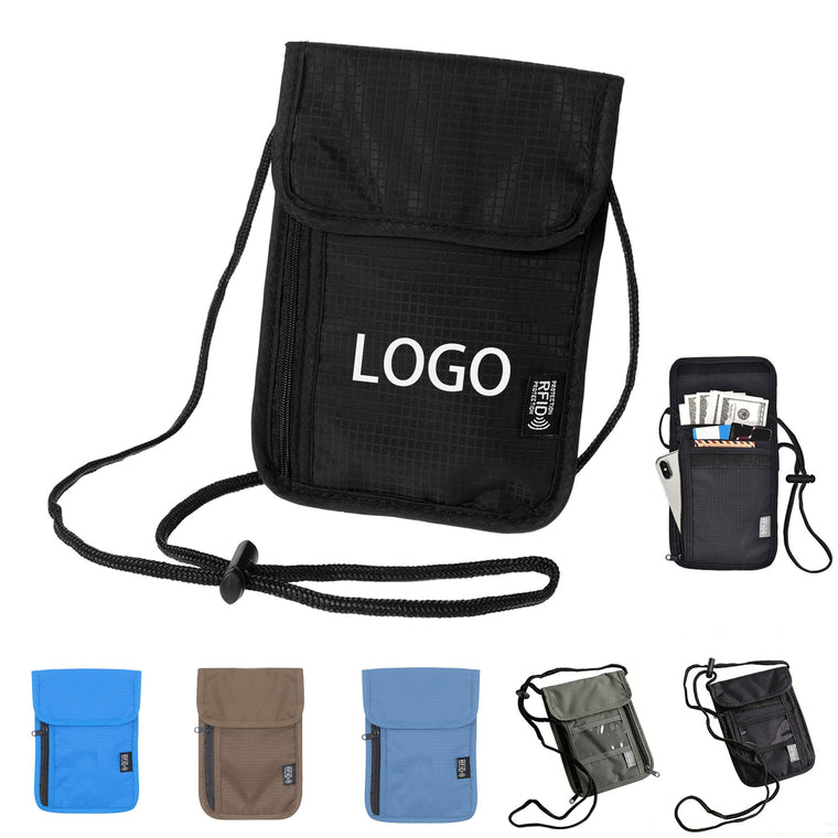 RFID Blocking Stash Neck Wallet
