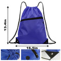 Full Color Drawstring Backpack with Front Zipper Pocket