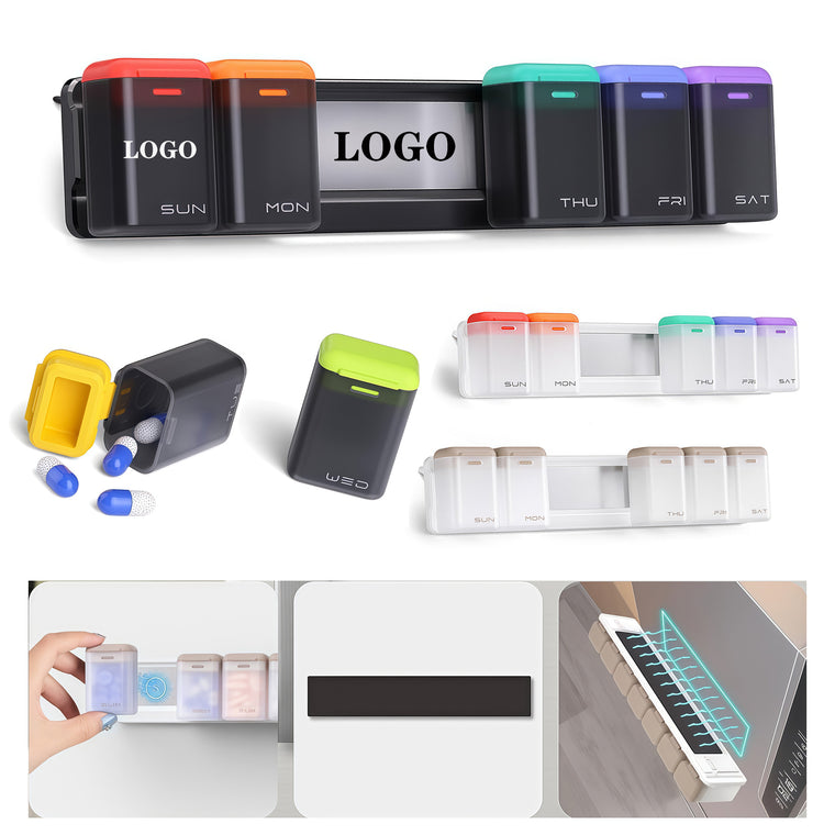 Magnetic Detachable Pill Organizer 1 Time a Day