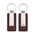Pu Leather Metal Car Keychain