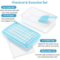 55 Grids Mini Ice Cube Tray With Lid and BPA-Free Scoop