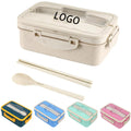 Wheat Straw Lunch Box With Tableware