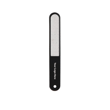Black Stainless Steel Nail File With Anti-Slip Handle