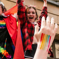 Rainbow Pride Face Paint
