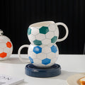Football-Shaped Ceramic Mug