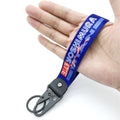 Full Color Heavy Duty Motorcycle Wrist Lanyard Keychain