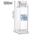Bpa-Free Portable Reusable Milk Carton-Shaped Juice Bottle