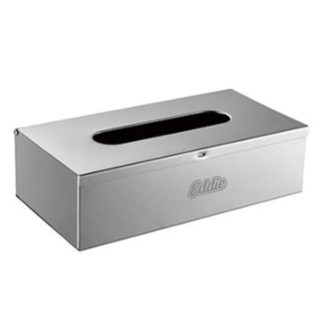 Desktop Stainless Steel Square Tissue Holder