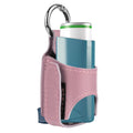 Portable PU Leather Asthma Inhaler Holder With Keychain