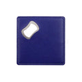 2 in 1 Square Leather Coaster Bottle Opener