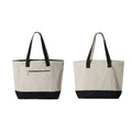 Cotton Canvas Zippered Boat Tote