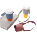 Portable PU Leather Handheld Coffee Cup Protective Sleeve