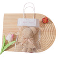 Creative Little Bear Shaped Coral Fleece Towel With Gift Bag