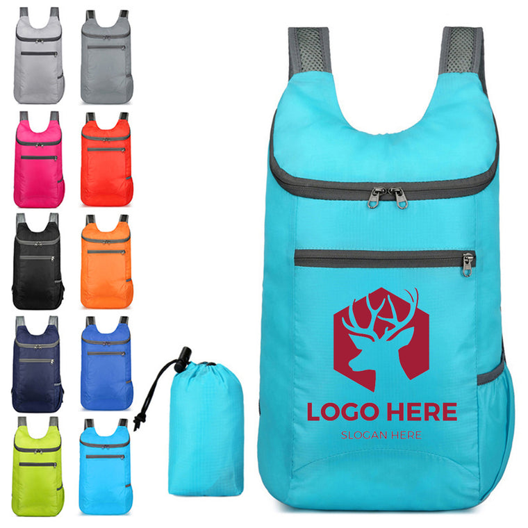 Foldable Backpack Sports Camping Daypack Bag MOQ 30 PCS