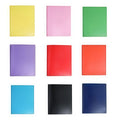 Durable Plastic Folder with 2 Pockets & Fasteners