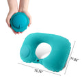 Flocked Inflatable U-shaped Pillow