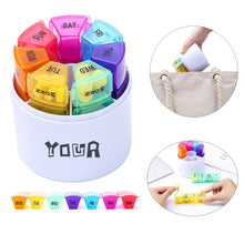 Detachable 28-Compartment Round Medicine Storage Box