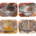 Stainless Steel Wire Mesh Strainer with Wood Handle