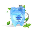 Tooth Shape Dental Floss Keychain