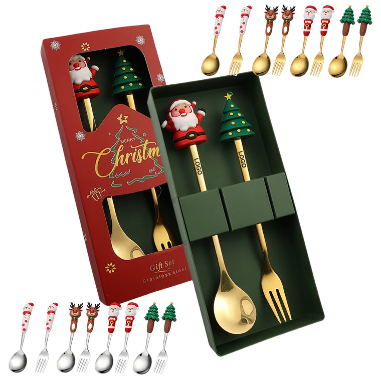 Christmas Spoon and Fork Set