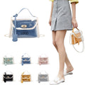 Clear Crossbody Bag with Removable Wristlet Pouch/ Jelly Bag