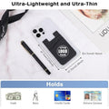 Silicone Phone Wallet Stick On Double Card Holder
