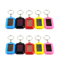 Mini Portable Solar Power Flashlight Keychain W/ 3 LED Light